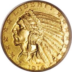 1914-S $5 MS63 PCGS