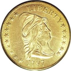 1797 $10 Large Eagle AU50 PCGS