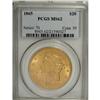 Image 3 : 1865 $20 MS62 PCGS
