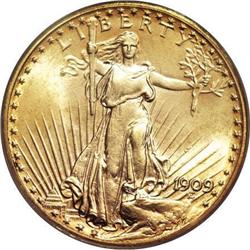 1909 $20 MS66 PCGS