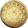 Image 1 : (1837-42) $5 C. Bechtler Five Dollar, 134G, With