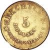 Image 2 : (1834-37) $5 C. Bechtler Five Dollar, 140G. 20C,