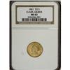 Image 3 : 1861 $2 1/2 Clark, Gruber Co. Quarter Eagle MS63