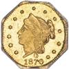 Image 1 : 1870 25C Liberty Octagonal 25 Cents, BG-758,