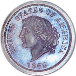 1868 $5 Dual Denomination $5-25 Francs,