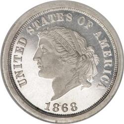 1868 $5 Dual Denomination $5-25 Francs,