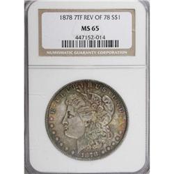 1878 7/8TF $1 Weak MS65 NGC