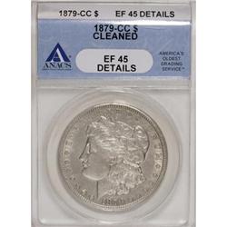 1879-CC $1--Cleaned--ANACS. XF45 Details