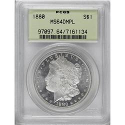 1880 $1 MS64 Deep Mirror Prooflike PCGS