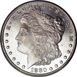 1880-CC $1 8 Over Low 7 MS66 PCGS