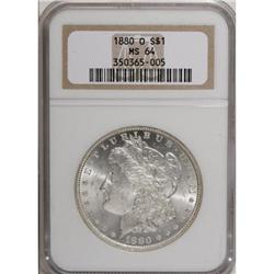 1880-O $1 MS64 NGC