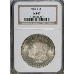 1880-S $1 MS67 NGC