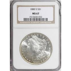 1880-S $1 MS67 NGC