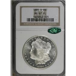 1880-S $1 MS67 Prooflike NGC
