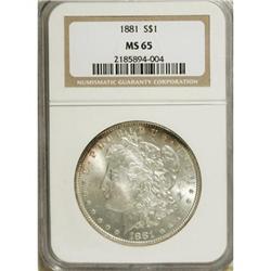 1881 $1 MS65 NGC
