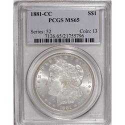 1881-CC $1 MS65 PCGS