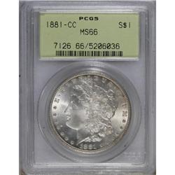 1881-CC $1 MS66 PCGS