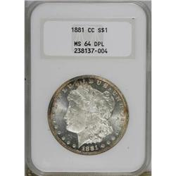 1881-CC $1 MS64 Deep Mirror Prooflike NGC