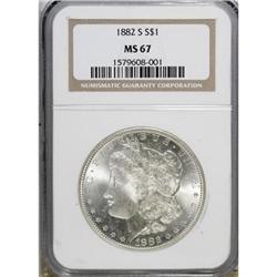 1882-S $1 MS67 NGC