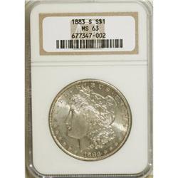 1883-S $1 MS63 NGC