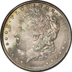 1884 $1 MS67 PCGS