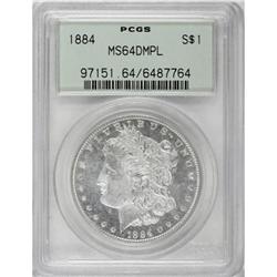 1884 $1 MS64 Deep Mirror Prooflike PCGS