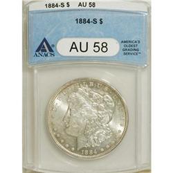 1884-S $1 AU58 ANACS