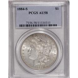 1884-S $1 AU58 PCGS