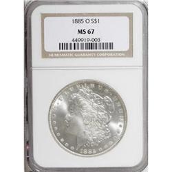 1885-O $1 MS67 NGC