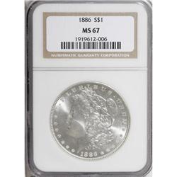 1886 $1 MS67 NGC
