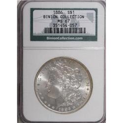 1886 $1 MS67 NGC