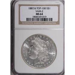 1887/6 $1 MS64 NGC