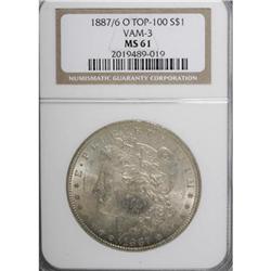 1887/6-O $1 MS61 NGC