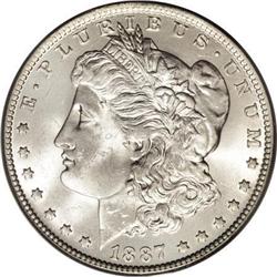 1887/6-O $1 MS64 PCGS