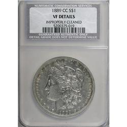 1889-CC $1--Improperly Cleaned--NCS. VF Details