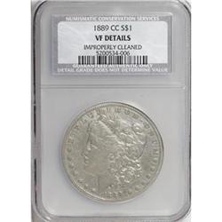 1889-CC $1--Improperly Cleaned--NCS. VF Details