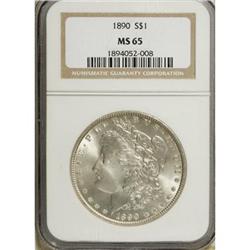 1890 $1 MS65 NGC