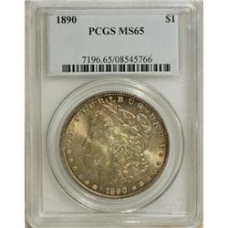 1890 $1 MS65 PCGS