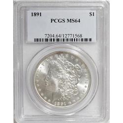 1891 $1 MS64 PCGS
