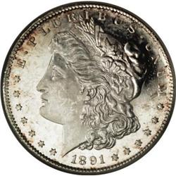 1891-S $1 MS64 Deep Mirror Prooflike NGC