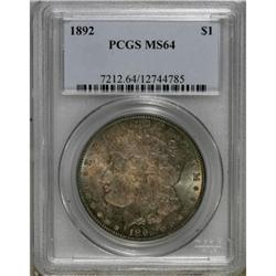 1892 $1 MS64 PCGS