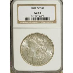 1892-CC $1 AU58 NGC