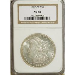 1892-CC $1 AU58 NGC