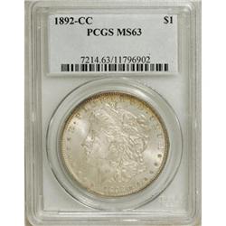 1892-CC $1 MS63 PCGS