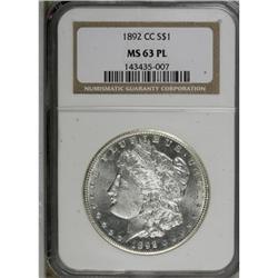 1892-CC $1 MS63 Prooflike NGC