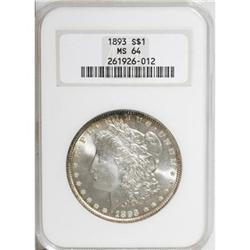 1893 $1 MS64 NGC