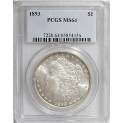 1893 $1 MS64 PCGS