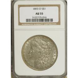 1893-O $1 AU55 NGC