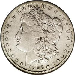 1893-S $1--Improperly Cleaned--NCS. Fine