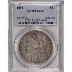 1894 $1 VF30 PCGS